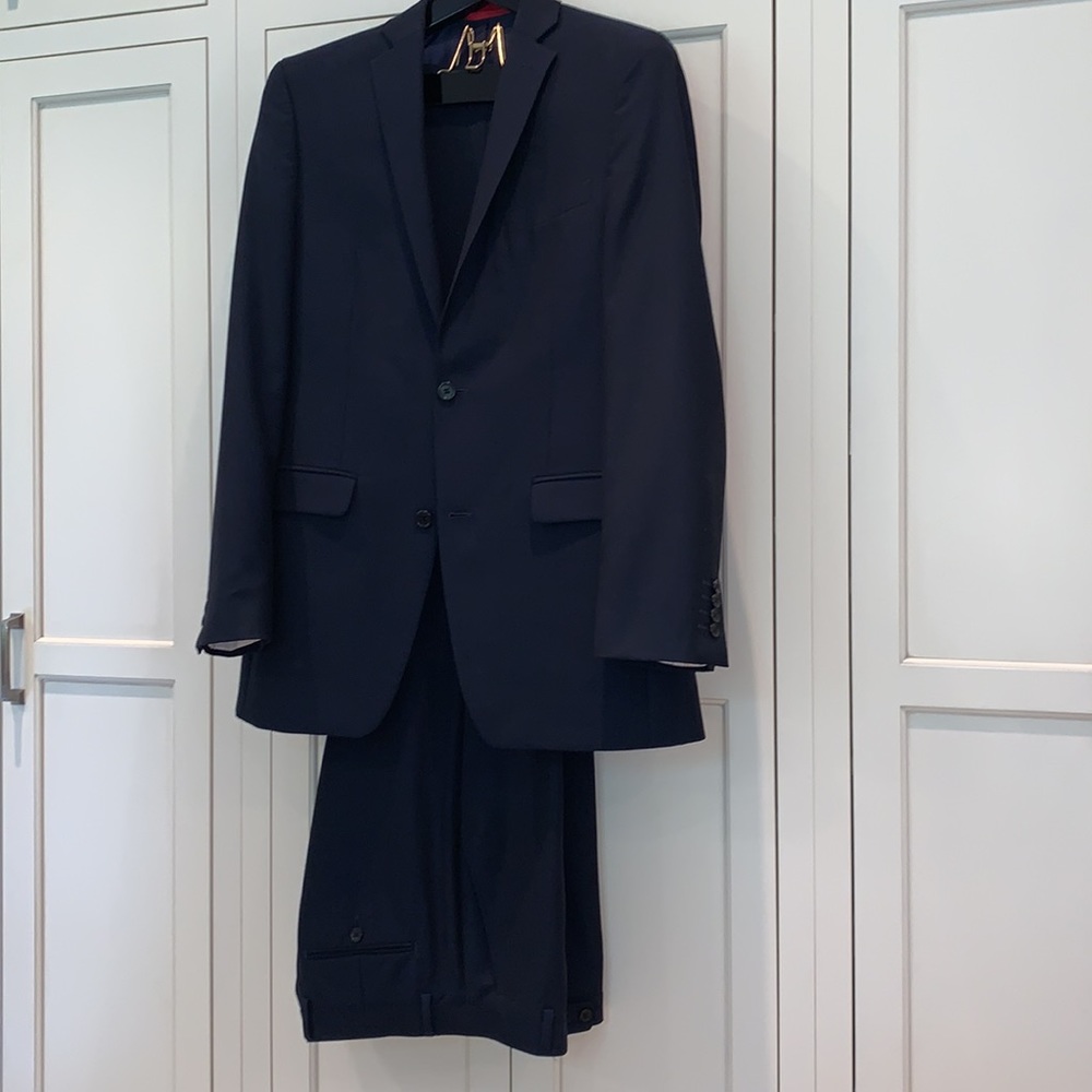 Alfani for Macys Slim Fit blue suit, 38L